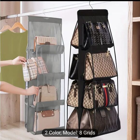 6 grid NWT Purse Organizer for Closet - Picture 3 of 7